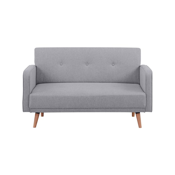 Picasso 2 Seater Fabric Sofa Lounge Couch Grey