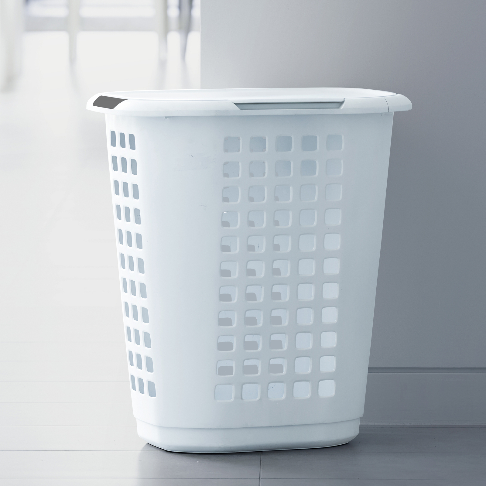 Ezy Storage 63L Encore Laundry Hamper With Lid Bunnings Australia