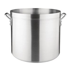 Vogue Stock Pot Aluminium 47.2l 400mm Commercial Kitchen Catering Cookware