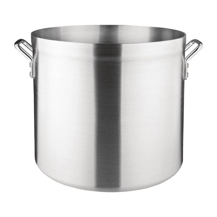 Vogue Stock Pot Aluminium 47.2l 400mm Commercial Kitchen Catering Cookware