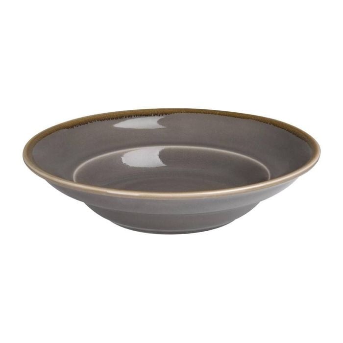 Olympia Pasta Bowls Kiln Smoke 250mm 4 Pack Ceramic Tableware Kitchen Dining