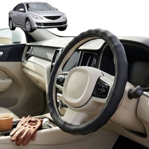 Australian Goose Steering Wheel Cover for Mazda 6 2008 - 2012 (GH) Circle Black