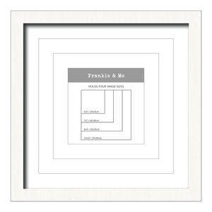 Frankie & Me Window Wooden Multi-Mat Square Photo Frame Home Decor 32.5cm Black