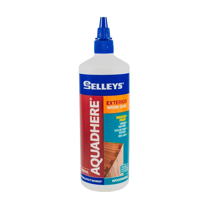 Selleys 500mL Aquadhere PVA Wood Glue Exterior Adhesive