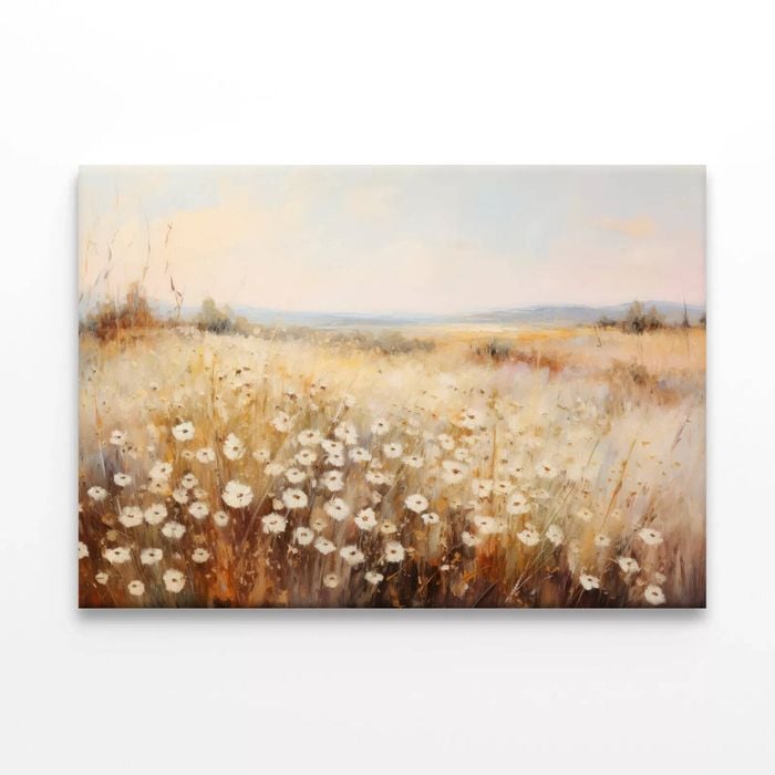 Painting Grassland with a Sky  Print 100% Australian Made 120 x 90cm  (Stretched)