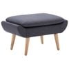 vidaXL Footstool Footrest Ottoman Living Room Office Dark Grey Fabric Upholstery