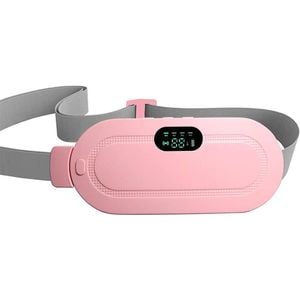 Catzon Cordless Heating Pad Menstrual Cramps 3 Heat 4 Massage Mode-pink