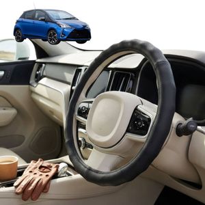 Australian Goose Steering Wheel Cover for Toyota Yaris 2011 - 2020 Circle Black
