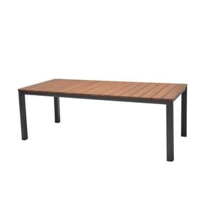 Mimosa 212 x 95cm Charcoal Rhone Aluminium Rect Dining Table