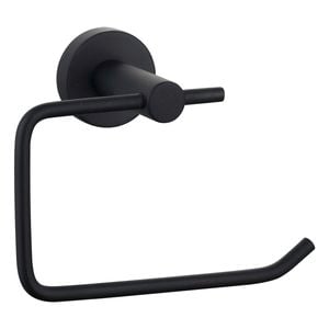 Mondella Matte Black Resonance Toilet Roll Holder