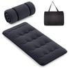Costway Foldable Floor Mattress Roll Up Mat W/carry Bag 188 X 92cm - Black