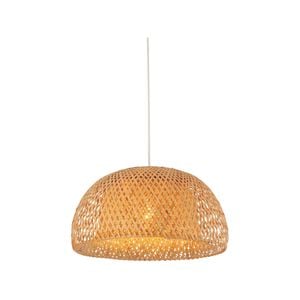 CLA Lighting CANASTA Interior Natural Bamboo Finish Pendant Light- Large