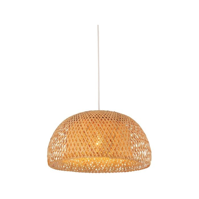 CLA Lighting CANASTA Interior Natural Bamboo Finish Pendant Light- Large