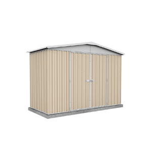 Absco Sheds 3.0 x 1.44 x 2.06m Classic Cream Regent Double Door Garden Shed