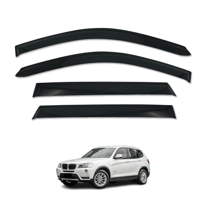 AUSGO Weather Shields for BMW X3 F25 2011-2017 Weathershields Window Visors Wind Deflectors