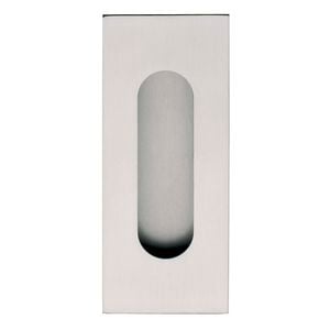 Gainsborough 120mm Stainless Steel Rectangular Round End Flush Pull