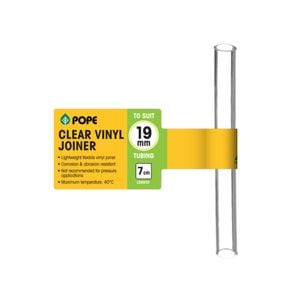 Pope 19mm x 7cm Clear Vinyl Tubing Joiner
