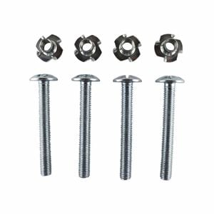Everhang M10 x 80mm Zinc Plated Tee Nut and Bolt - 4 Pack