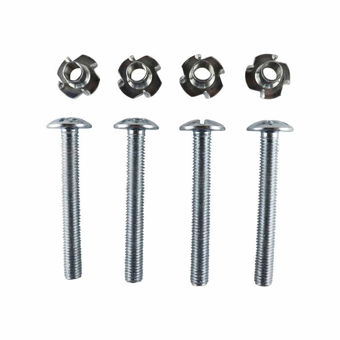 Everhang M10 x 80mm Zinc Plated Tee Nut and Bolt - 4 Pack