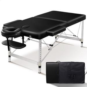 Alfordson Massage Table 2 Fold 75cm Black