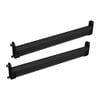 Lugna Black 418mm Hangrail Rail - To Suit 450mm Cabinet Shell - 2 Pack