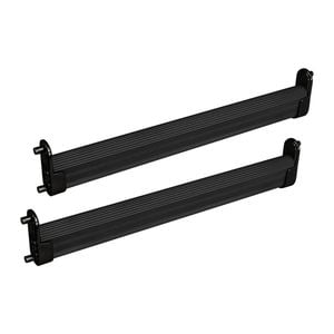 Lugna Black 418mm Hangrail Rail - To Suit 450mm Cabinet Shell - 2 Pack