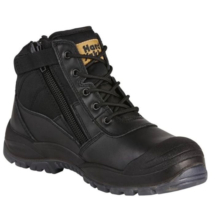 Hard Yakka 5" Black Utility Safety Boots - Size 8
