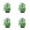 4PK Dudley's World Of Pets Aquarium/Fish Tank Resin Flat Plant Decor 16cm