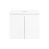 CIBO 600mm White Nordic Wall Hung Bathroom Vanity With Solid Surface Top