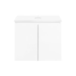 CIBO 600mm White Nordic Wall Hung Bathroom Vanity With Solid Surface Top