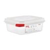 Araven Polypropylene Gastronorm Food Storage Containers With Airtight Lids 1/6 Gn 65mm 1.1l 4 Pack