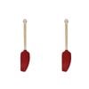 2pk Kitchenaid Birchwood Handle Mixer Spatula Silicon Cooking Utensil Empire Red