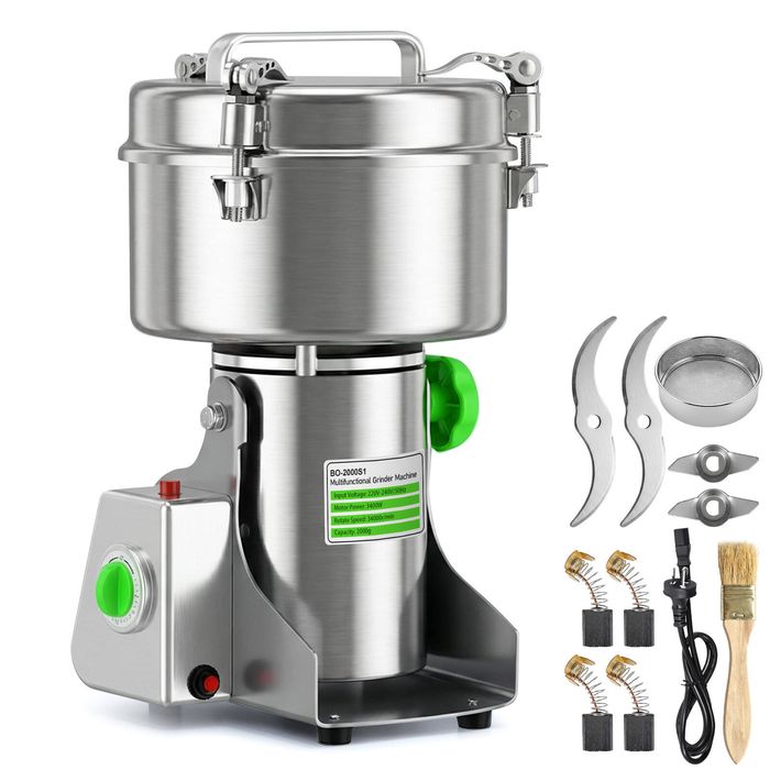 YOPOWER 2000g Grain Mill & Spice Grinder 3400W