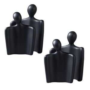 SOGA 2X Abstract Human Figurine Sets – Modern Art Sculptures