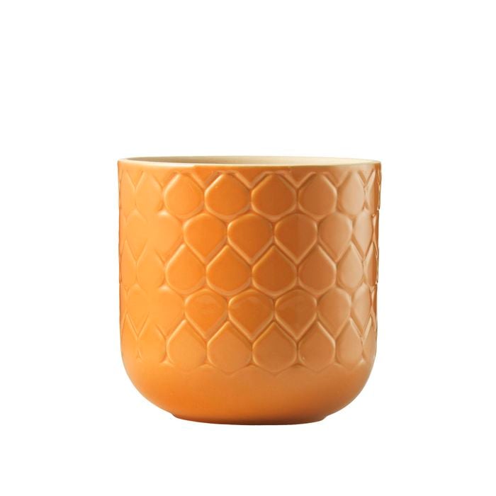 Borralheira 140 x 130mm Orange Teardrop Ceramic Pot