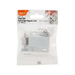 Taskmaster 38mm White Push To Open Magnetic Door Catch