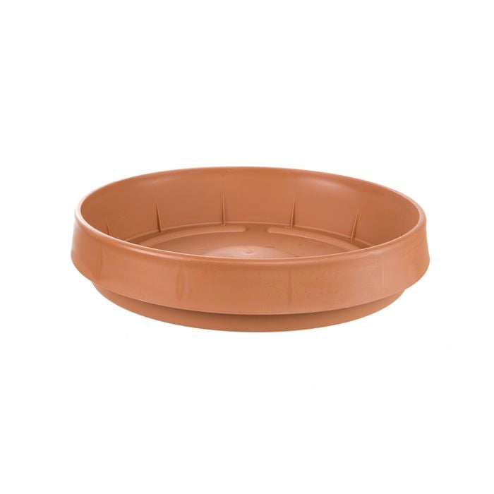 Yates 500mm Terracotta Tuscan Round Plastic Saucer