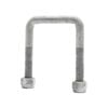 Sunrise U-Bolts with Nyloc Nut 1/2" Galvanised - 65mm Square, 90mm - UB65S90G