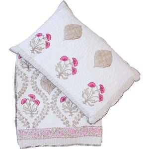 LVD Cotton Bedspread/Quilt w/2x Pillow Shams Home Bedding Set Queen/King Mogul