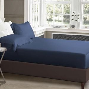 Luxor Single Ocean 1000TC Silk Silky Feel Satin Fitted Sheet+Pillowcase