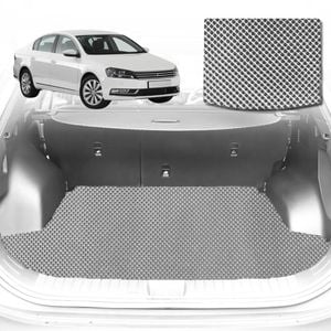 6D Diamond Car Boot Mat for VolksWagen Passat (B8)2015-Current-Sedan-Cargo Mat-Grey-Outback GT