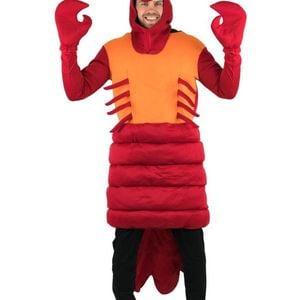 Novelty Adults Red Lobster Sea Creature Costume - One Size