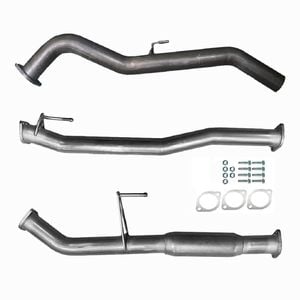 Ignite Exhausts Dpf Back For Nissan D23 Navara Np300 3" With Hotdog Raw Aluminised Steel