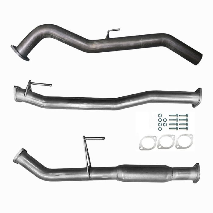 Ignite Exhausts Dpf Back For Nissan D23 Navara Np300 3" With Hotdog Raw Aluminised Steel