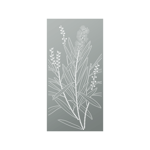 Walpix 1800 x 900 x 3mm Perforated Aluminium Decorative Screen Flat Profile Bottle Brush - Woodland Grey