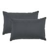 Royal Comfort Bamboo Pillow Twin Pack Charcoal 2 Pack