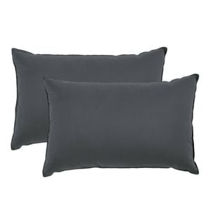 Royal Comfort Bamboo Pillow Twin Pack Charcoal 2 Pack