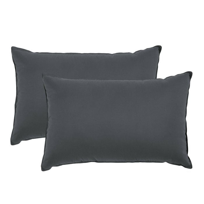 Royal Comfort Bamboo Pillow Twin Pack Charcoal 2 Pack