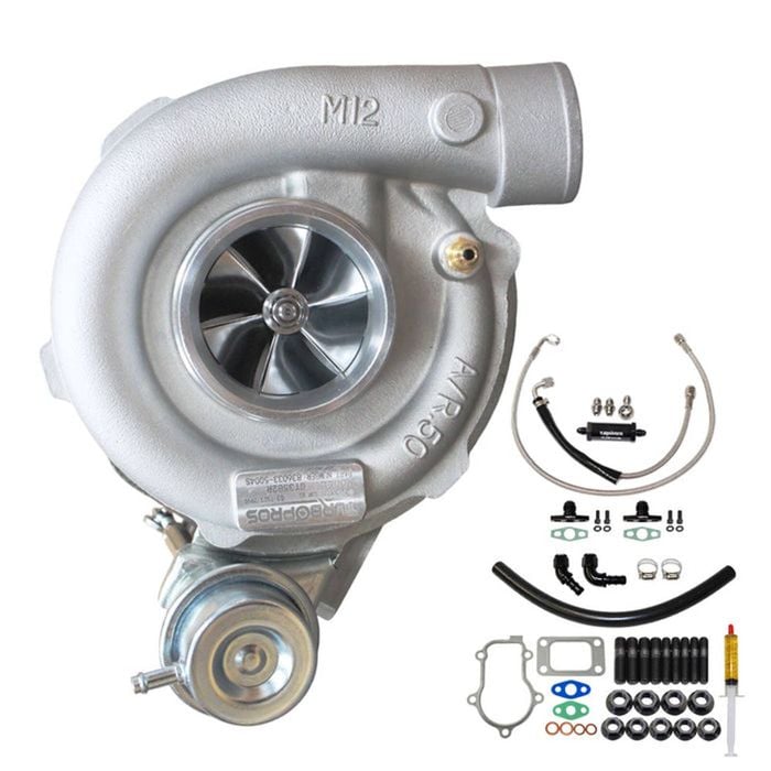 Upgrade Billet Gt3582r Turbo Charger With Oil Feed & Return Line Kit For Ford Falcon Fg Fgx Xr6/g6e Barra 4.0l