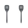 2PK Zyliss Slotted Turner Silicone/Nylon Cooking Utensil 31cm - Grey
